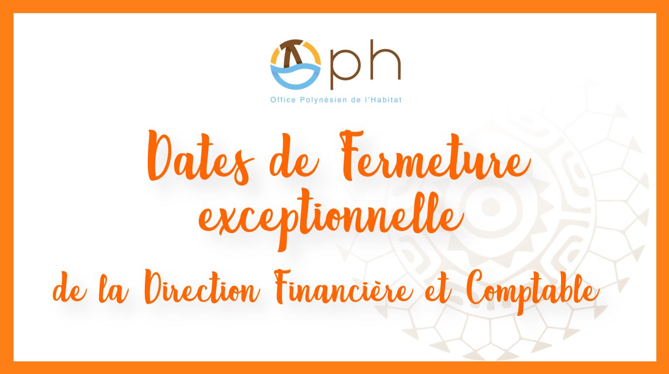 Dates de fermeture exceptionnelle